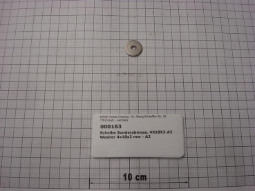 Washer,4x18x2mm,A2 stainless steel