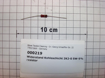 Carbon resistor 2K2-0,5W-5%