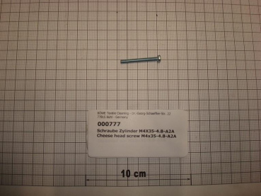 Cylinder screw DIN84,M4x35mm,4.8,galvanized