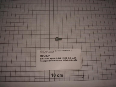 Cylinder screw DIN912,M5x8mm,8.8,galvanized