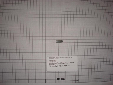 Threaded pin,DIN913,M8x20mm,45H,galvanized