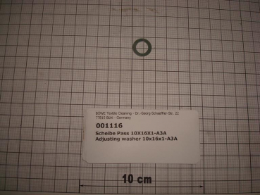 Adjusting washer,10x16x1mm,galvanized,DIN988