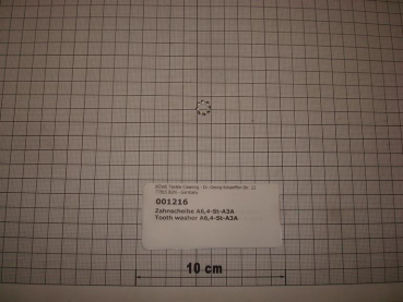 Toothed washer,A6,4mm,galvanized,DIN6797