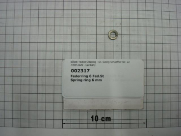 Spring ring,DIN127,M6,galvanized