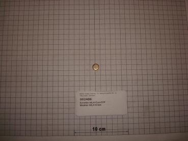 Washer,DIN125,M6,6,4x12x1,6mm,brass