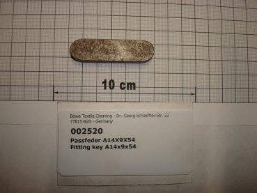 Fitting key,A14x9x54mm,DIN6885