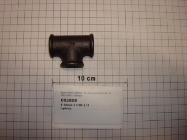 T-piece,130S15,1/2",black