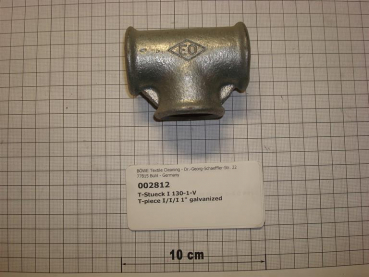 T-piece,130V25,1",galvanized