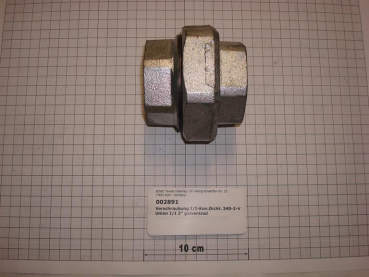 Screw connection,I/I,conical sealing,340V50,2",galvanized