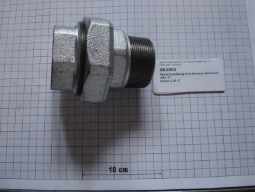 Screw connection,I/O,conical sealing,341V50,2",galvanized