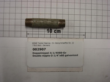 Double nipple,NIPV0806,1/4"x60mm,galvanized