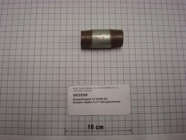 Double nipple,NIPV2006,3/4"x60mm,galvanized