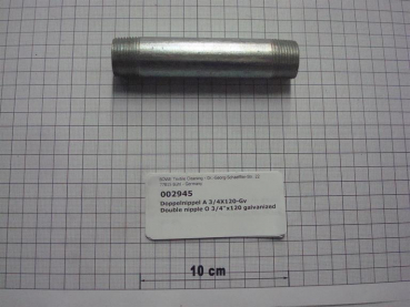 Double nipple,NIPV2012,3/4"x120mm,galvanized