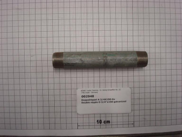 Double nipple,NIPV2015,3/4"x150mm,galvanized