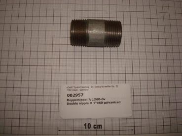 Double nipple,NIPV2506,1"x60mm,galvanized