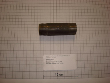 Double nipple,NIPS2510,1"x100mm,black
