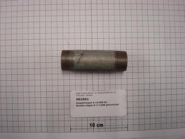 Double nipple,NIPV2510,1"x100mm,galvanized