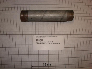 Double nipple,NIPV2515,1"x150mm,galvanized