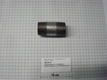 Double nipple,NIPV3208,1 1/4"x80mm,galvanized