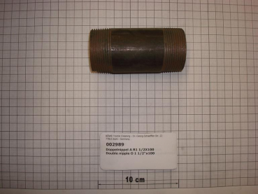 Double nipple,NIPS4010,1 1/2"x100mm