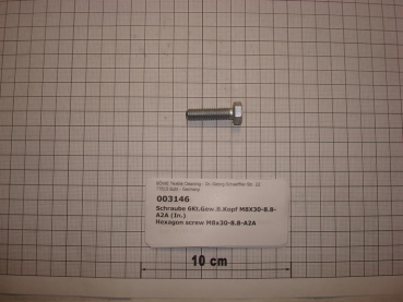 Hexagon screw DIN933,M8x30mm,8.8,galvanized