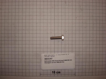 Hexagon screw DIN933,M8x30mm,A2 stainless steel