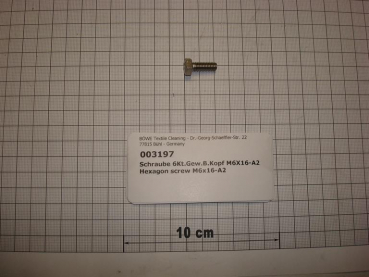 Hexagon screw DIN933,M6x16mm,A2 stainless steel