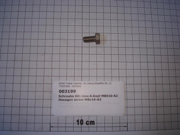 Sechskantschraube DIN933,M8x16mm,Edelstahl A2