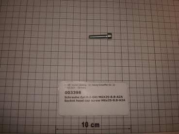 Socket head cap screw M6x25