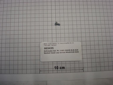 Cylinder screw DIN912,M4x8mm,8.8,galvanized