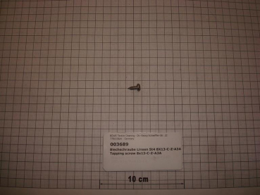 Metal screw DIN7971,4.8x13mm,galvanized