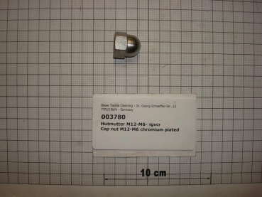 Cap nut,M12,chromium plated,DIN1587