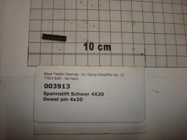 Dowel pin,DIN1481,4x20mm,galvanized