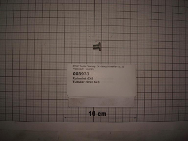 Tubular rivet,6x8mm,DIN7338,AL
