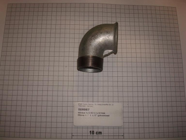 Elbow,92V40,I/O,1 1/2",galvanized