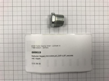 Reducing nipple,241V1004,O/I,3/8"x1/8",galvanized