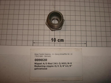 Reducing nipple,241V2008,O/I,3/4"x1/4",galvanized