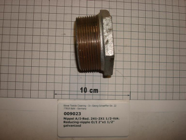 Reducing nipple,241V5040,O/I,2"x1 1/2",galvanized