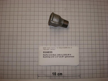 Reducing socket,246V1510,I/O,1/2"x3/8",galvanized