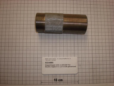 Double nipple,NIPV4012,1 1/2"x120mm,galvanized