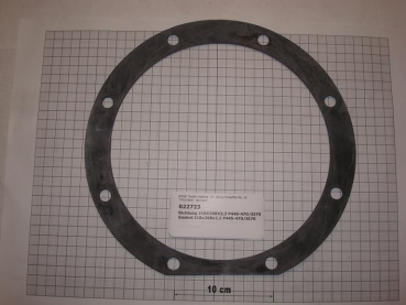 Gasket,round,218x268x3,2mm,8-holes,P445,P470,SI70