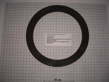 Gasket,round,164x208x4mm,perbunan,P445-470/SI70