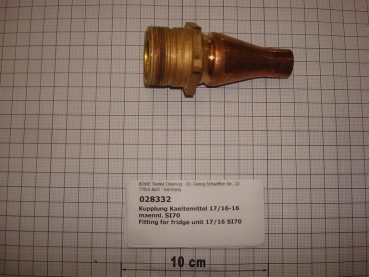 Fitting for fridge unit 17/16-16 male,SI70
