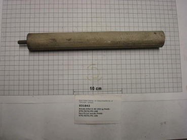 Sacrificial anode,dia30x255mm,M8x20mm,P445,P470,SI70,P5100