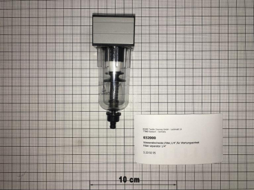 Filter separator 1/4"