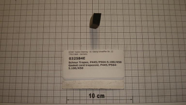 Gasket cord trapezoid,16,5/14x10mm,Perbunan,P445,P564,P5100,K50