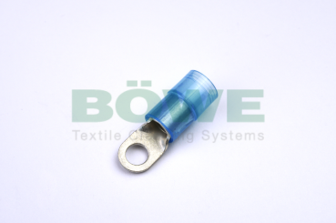 Crimp type socket,insulated,16qmm,M6,f.round conductor,blue