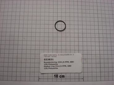 Gasket,round,22x25x1,5mm,o-ring,viton,FPM,A80,A125,Polysorba