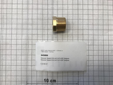 Reducing nipple,3241,O/I,3/4"x3/8",red brass