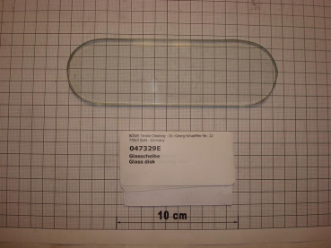Glass,oval,53x168x5mm